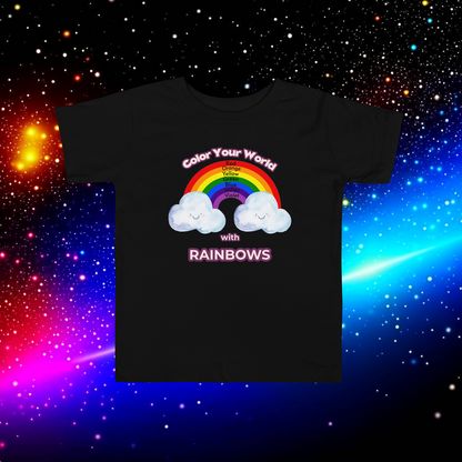 Rainbow Revel: Toddler's Color-Learning Short Sleeve Tee  (Unisex)