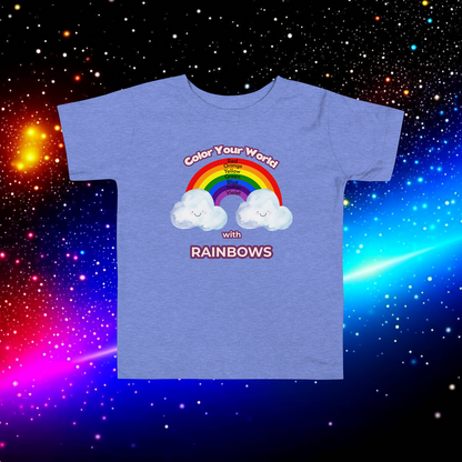 Rainbow Revel: Toddler's Color-Learning Short Sleeve Tee  (Unisex)