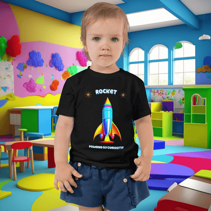 Rocket-Powered Curiosity: Educational Toddler Tee!  (Unisex)