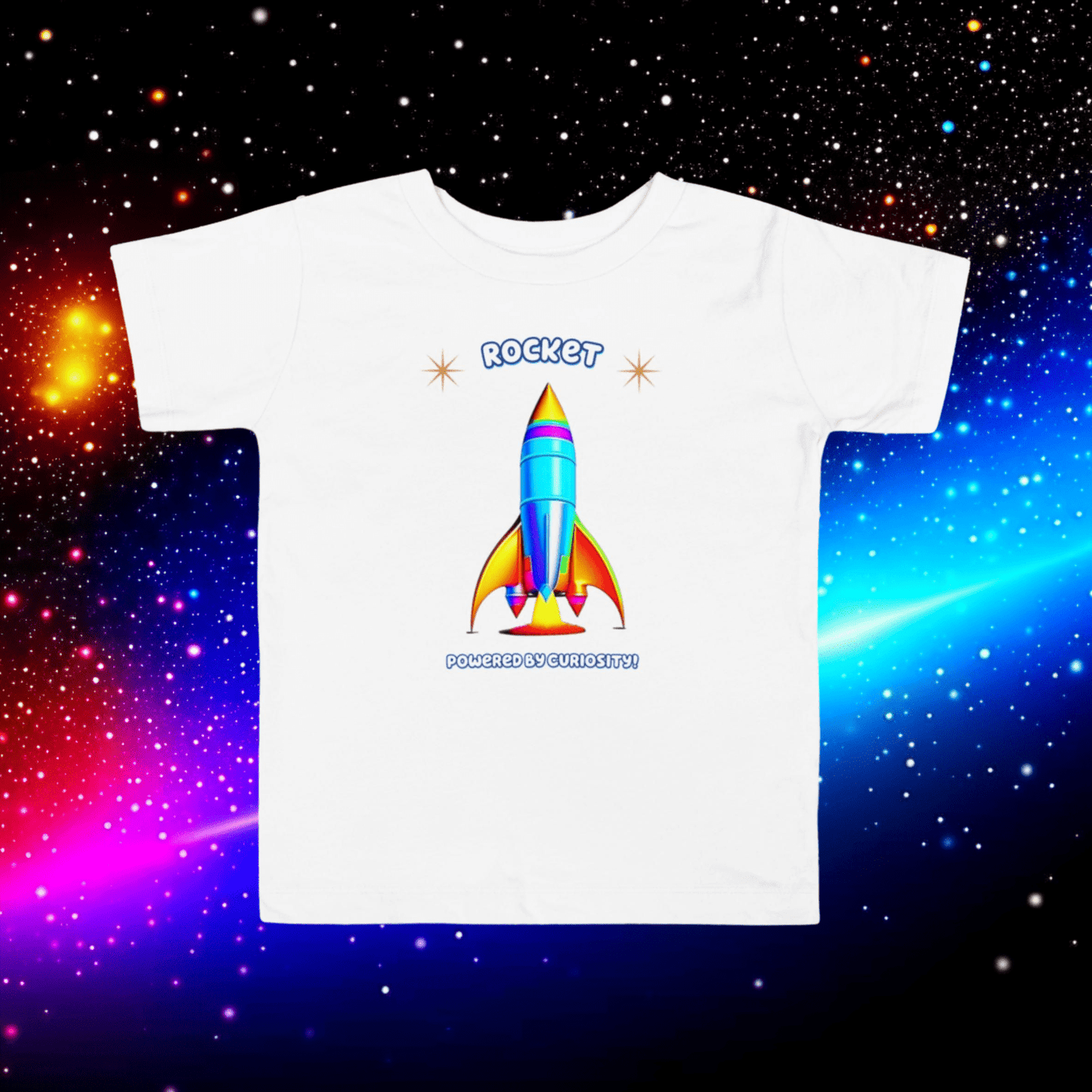 Rocket-Powered Curiosity: Educational Toddler Tee!  (Unisex)