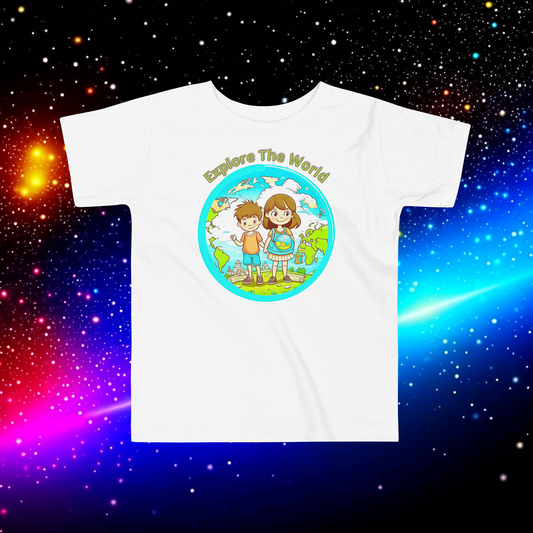 Explore The World! Toddler Short Sleeve Tee - Ignite Curiosity and Adventure!  (Unisex)