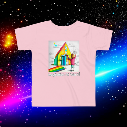 Imagination At Work! Educational Toddler Short Sleeve Tee - Spark Creativity!  (Unisex)