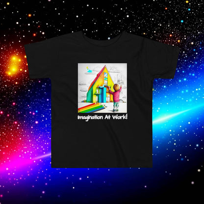 Imagination At Work! Educational Toddler Short Sleeve Tee - Spark Creativity!  (Unisex)