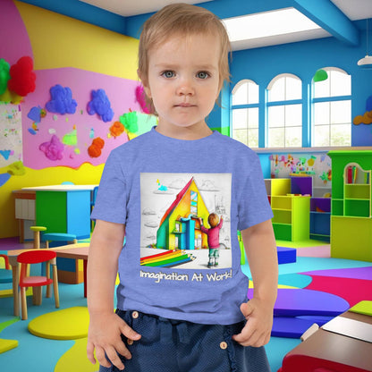 Imagination At Work! Educational Toddler Short Sleeve Tee - Spark Creativity!  (Unisex)