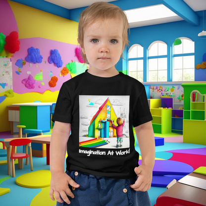 Imagination At Work! Educational Toddler Short Sleeve Tee - Spark Creativity!  (Unisex)