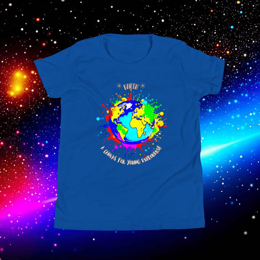 Youth 'Earth: A Canvas for Young Explorers' Short Sleeve Tee  (Unisex)