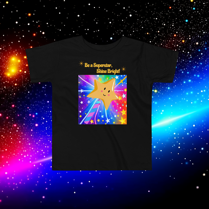 Be a Superstar, Shine Bright! Toddler Short Sleeve Tee - Embrace Uniqueness and Confidence!  (Unisex)