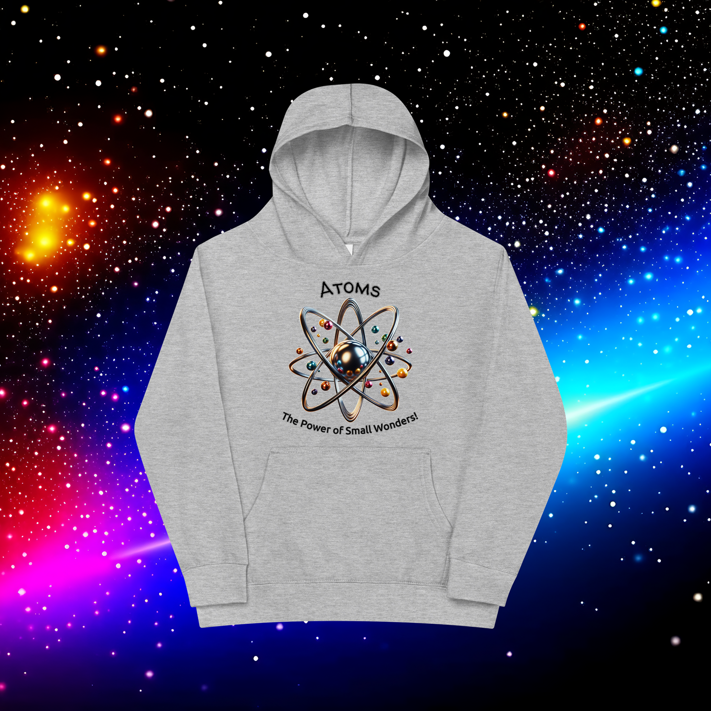 Micro Marvels: Kids' Atom Power Fleece Hoodie  (Unisex)