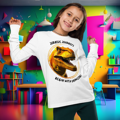 Jurassic Quest: T. rex Adventure Youth Long Sleeve Tee  (Unisex)