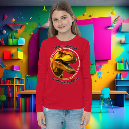 Jurassic Quest: T. rex Adventure Youth Long Sleeve Tee  (Unisex)