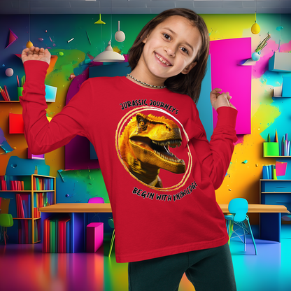 Jurassic Quest: T. rex Adventure Youth Long Sleeve Tee  (Unisex)