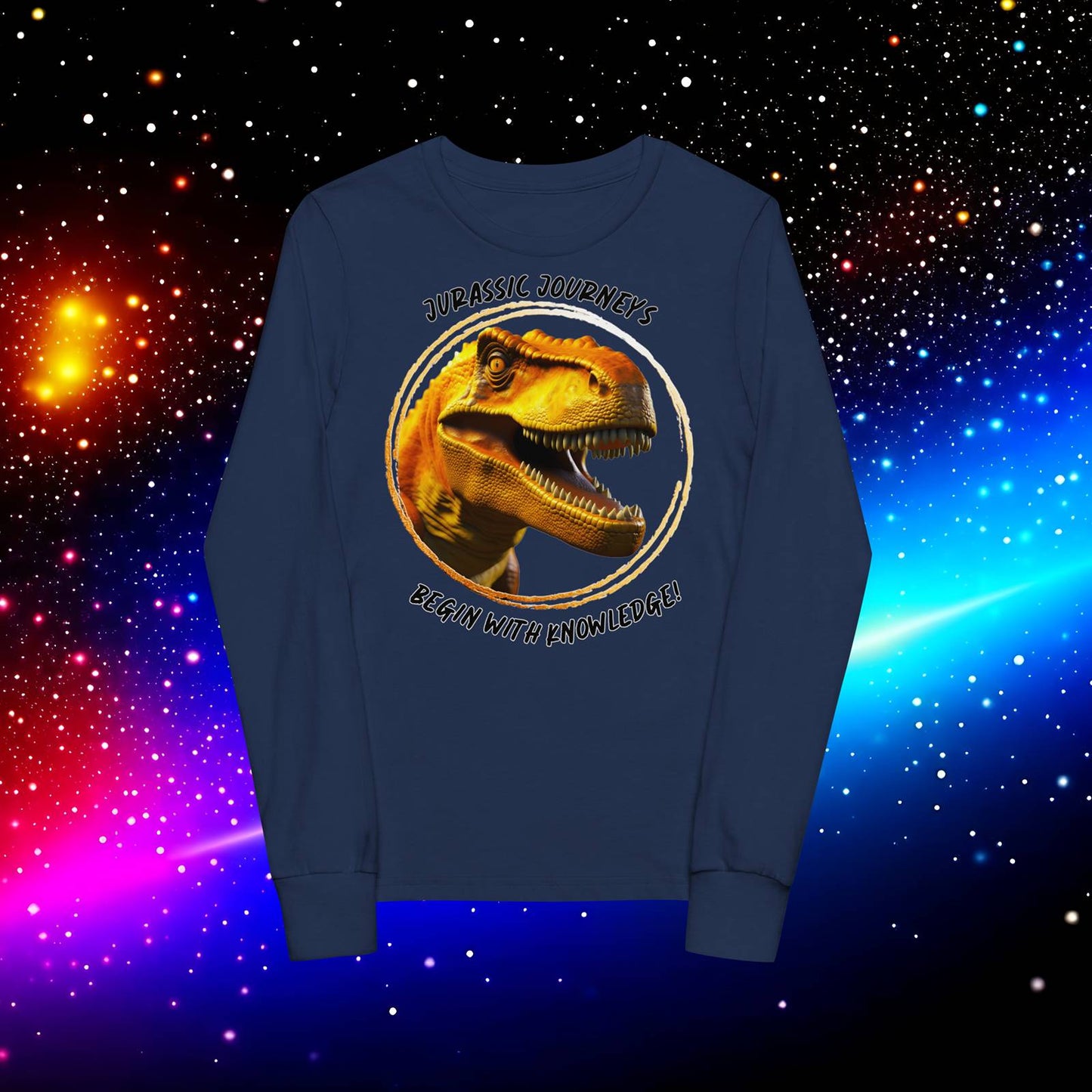 Jurassic Quest: T. rex Adventure Youth Long Sleeve Tee  (Unisex)