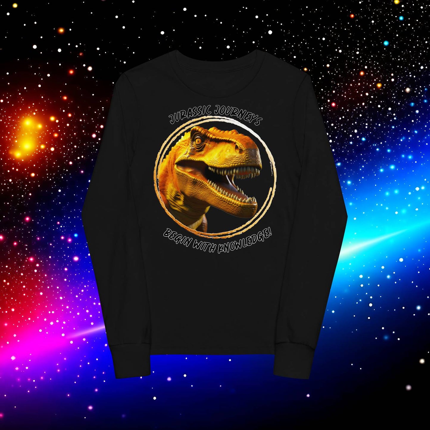 Jurassic Quest: T. rex Adventure Youth Long Sleeve Tee  (Unisex)