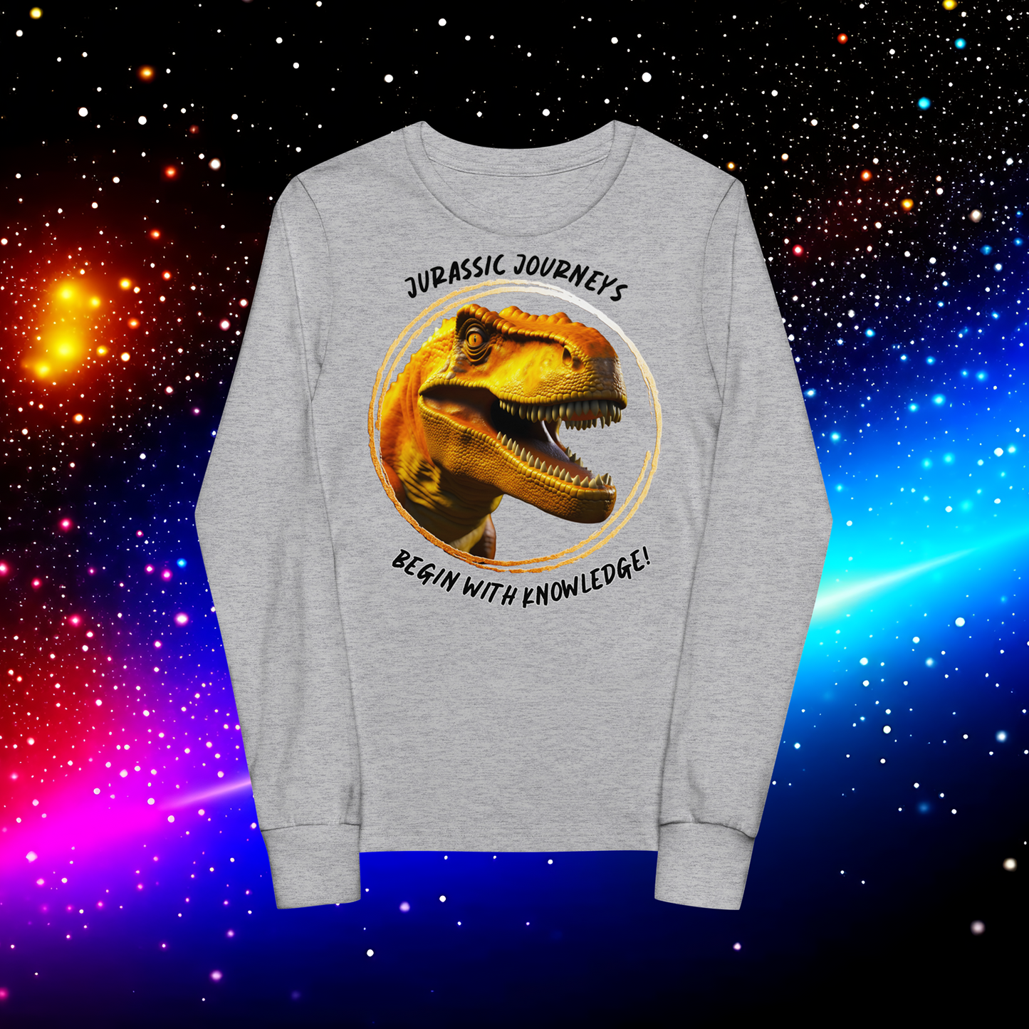 Jurassic Quest: T. rex Adventure Youth Long Sleeve Tee  (Unisex)