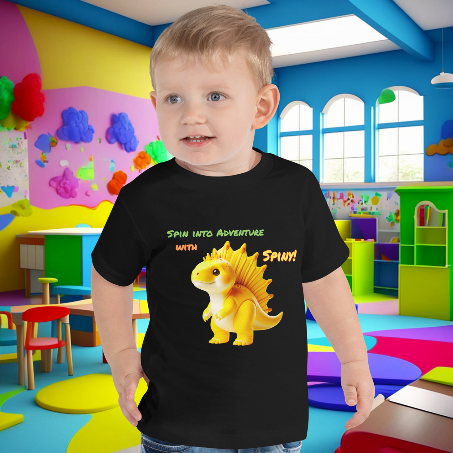 Spiny's Toddler Tee: Spin into Adventure!  (Unisex)