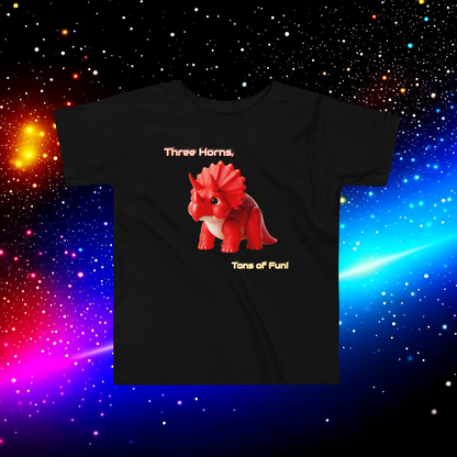 Triceratops Play Toddler Short Sleeve Tee - Three Horns, Tons of Fun!  (Unisex)