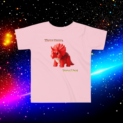 Triceratops Play Toddler Short Sleeve Tee - Three Horns, Tons of Fun!  (Unisex)