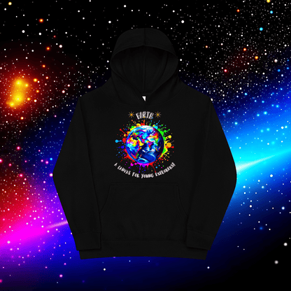 Global Explorer: Kids' Color Splash Fleece Hoodie  (Unisex)