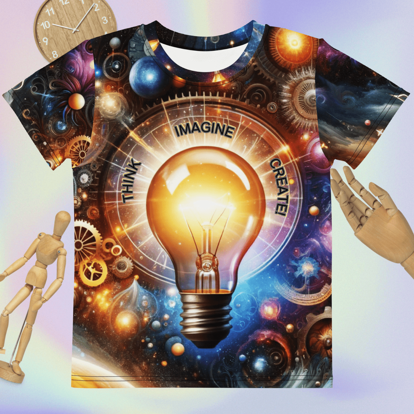 Creative Minds: Kids' 'Think, Imagine, Create!' Crew Neck Tee  (Unisex)