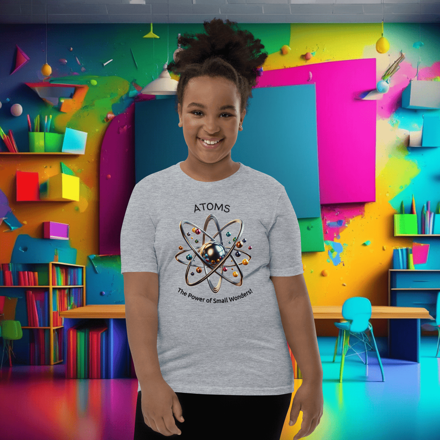 Youth 'Atoms: Power of Small Wonders' Short Sleeve Tee  (Unisex)