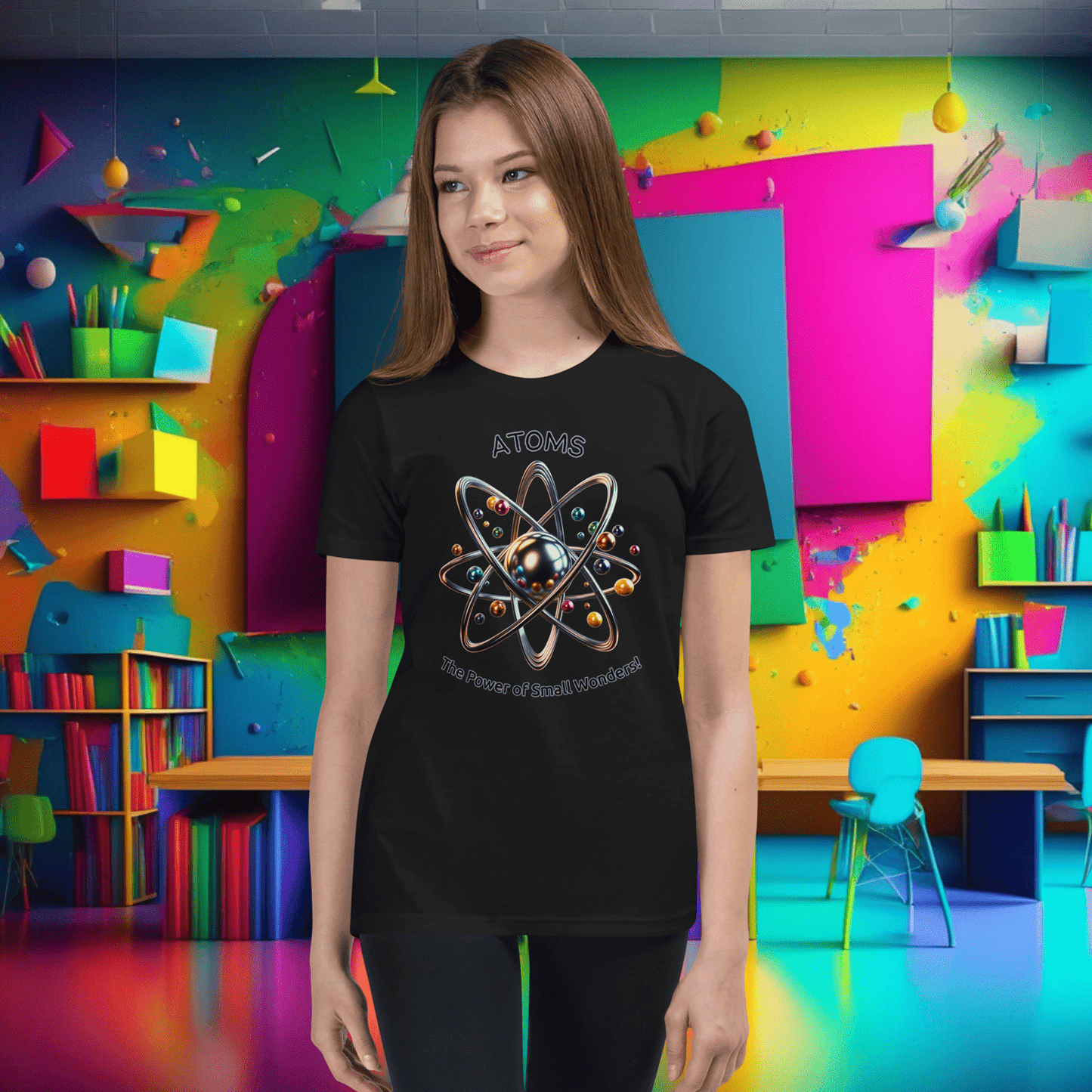 Youth 'Atoms: Power of Small Wonders' Short Sleeve Tee  (Unisex)