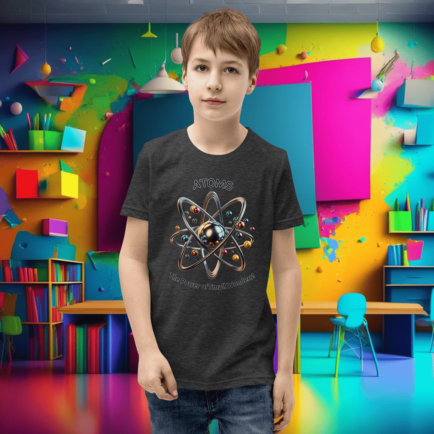 Youth 'Atoms: Power of Small Wonders' Short Sleeve Tee  (Unisex)