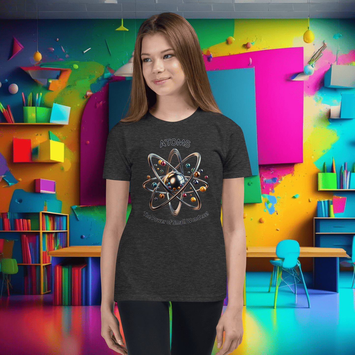 Youth 'Atoms: Power of Small Wonders' Short Sleeve Tee  (Unisex)