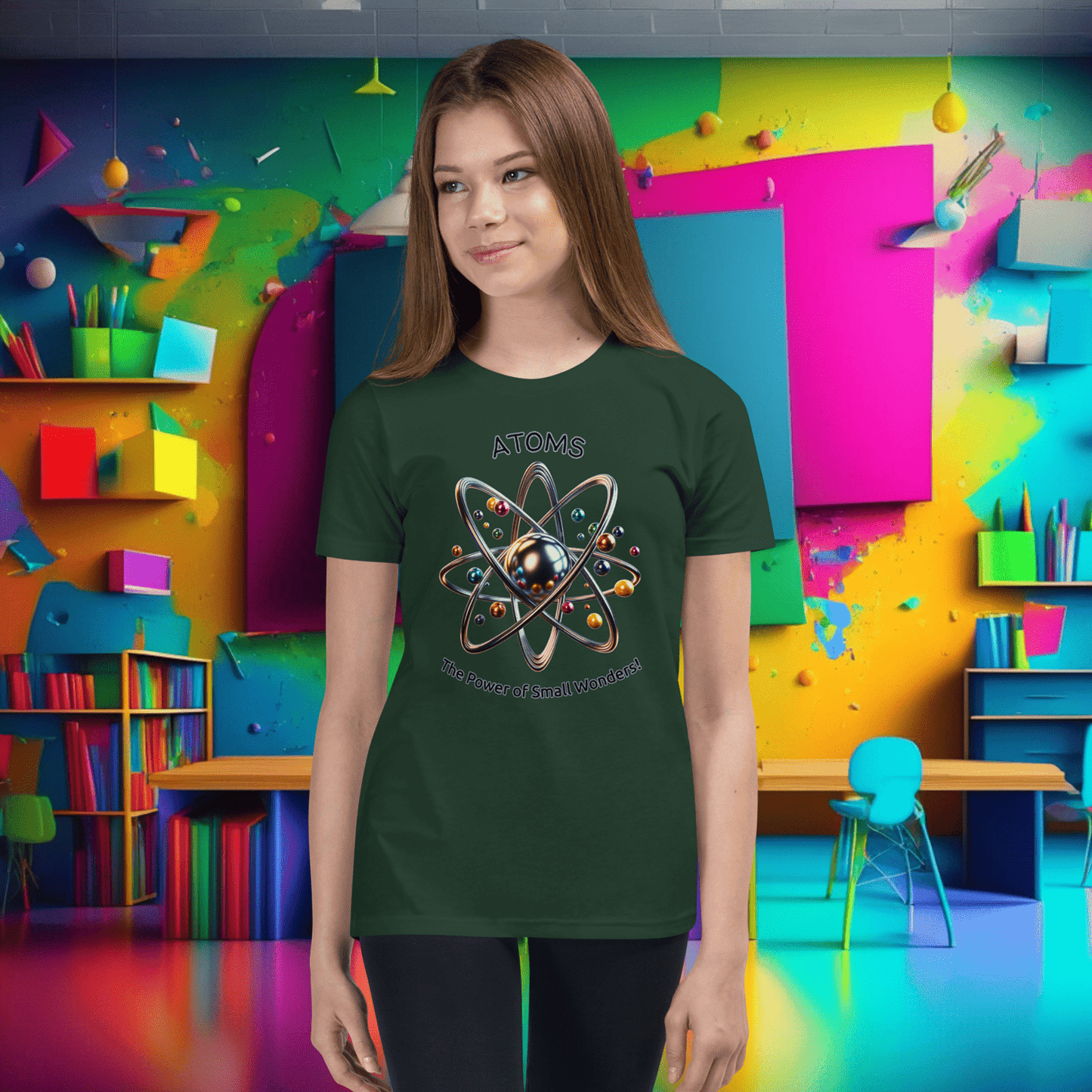 Youth 'Atoms: Power of Small Wonders' Short Sleeve Tee  (Unisex)