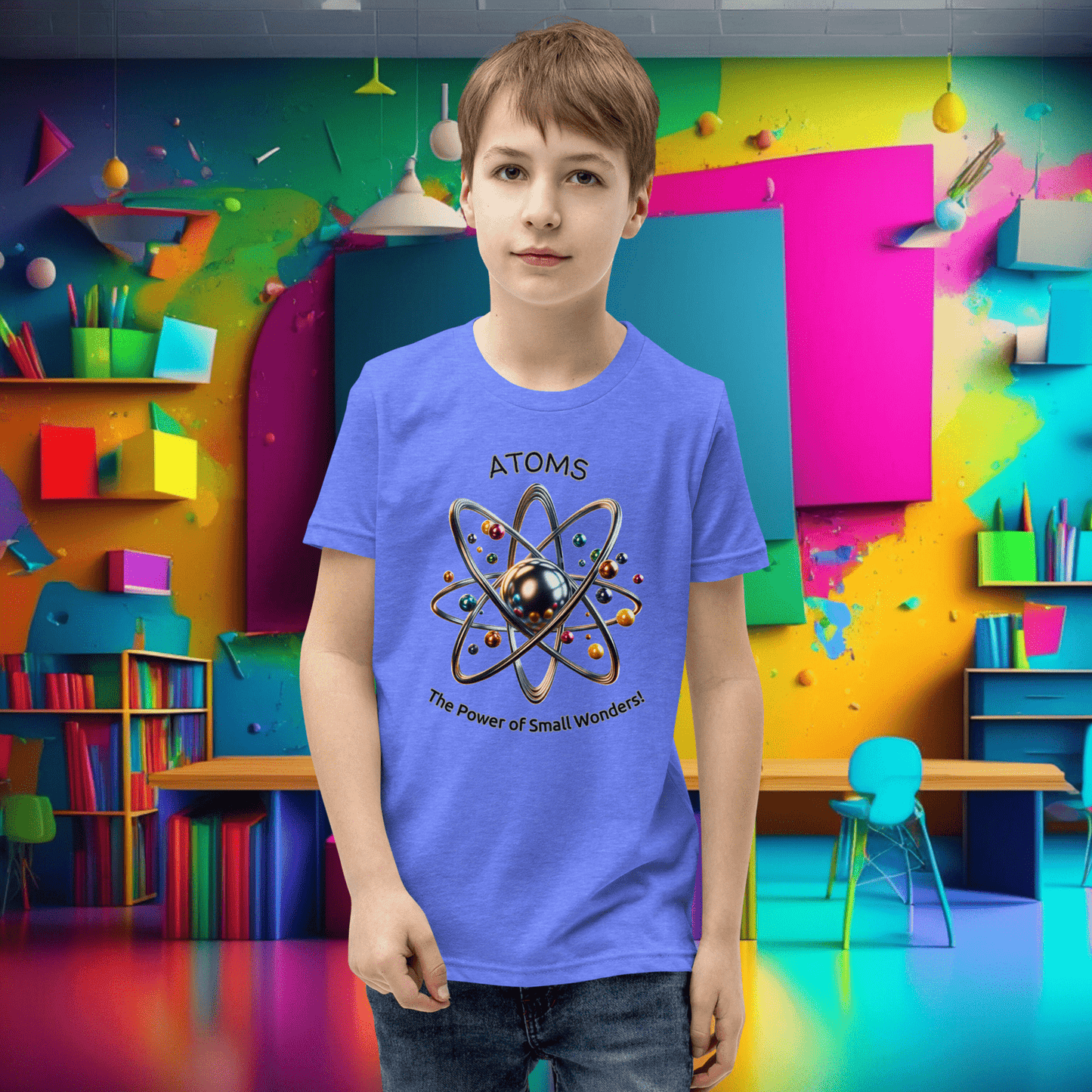 Youth 'Atoms: Power of Small Wonders' Short Sleeve Tee  (Unisex)