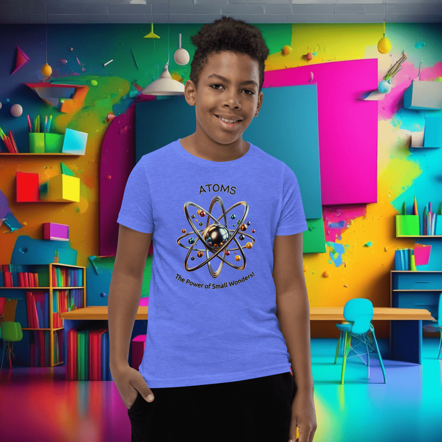 Youth 'Atoms: Power of Small Wonders' Short Sleeve Tee  (Unisex)