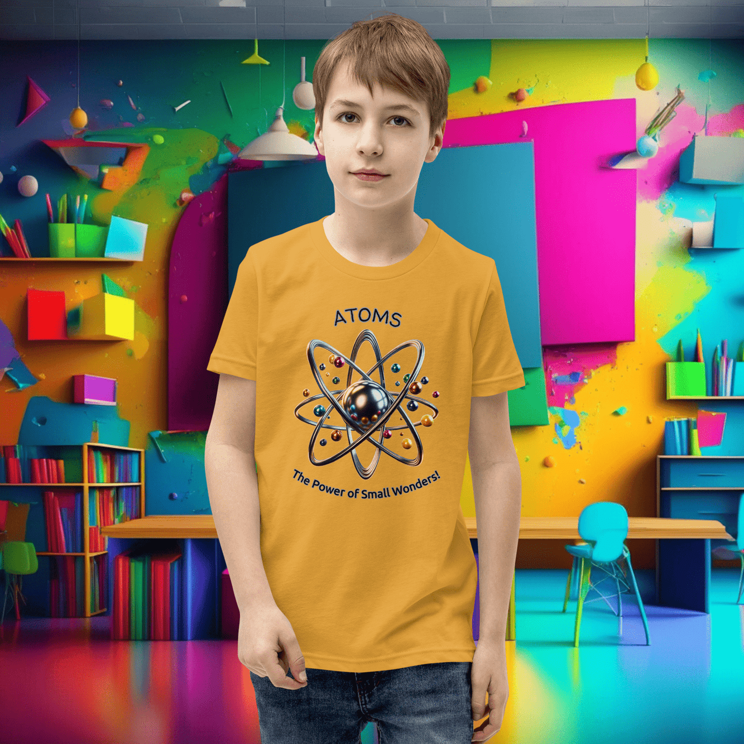 Youth 'Atoms: Power of Small Wonders' Short Sleeve Tee  (Unisex)