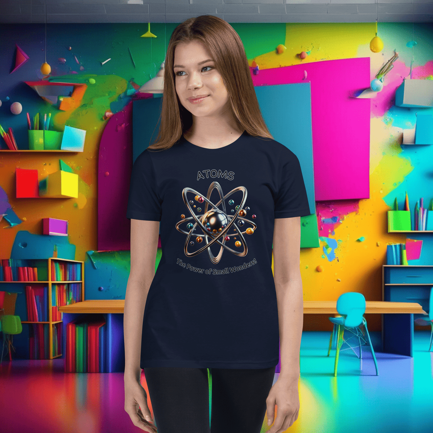 Youth 'Atoms: Power of Small Wonders' Short Sleeve Tee  (Unisex)