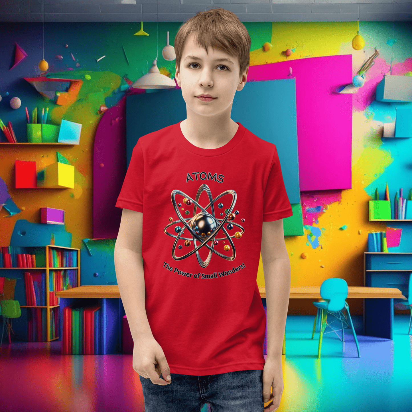 Youth 'Atoms: Power of Small Wonders' Short Sleeve Tee  (Unisex)