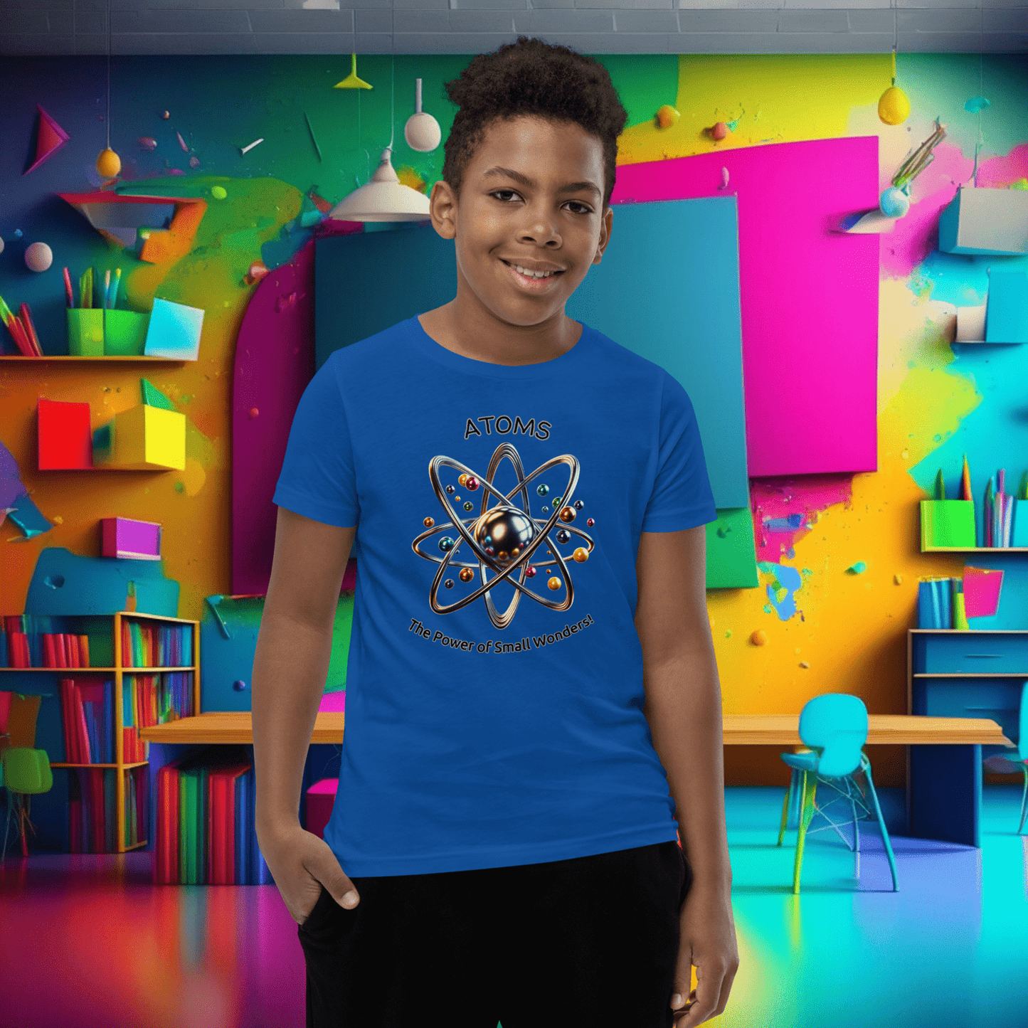 Youth 'Atoms: Power of Small Wonders' Short Sleeve Tee  (Unisex)