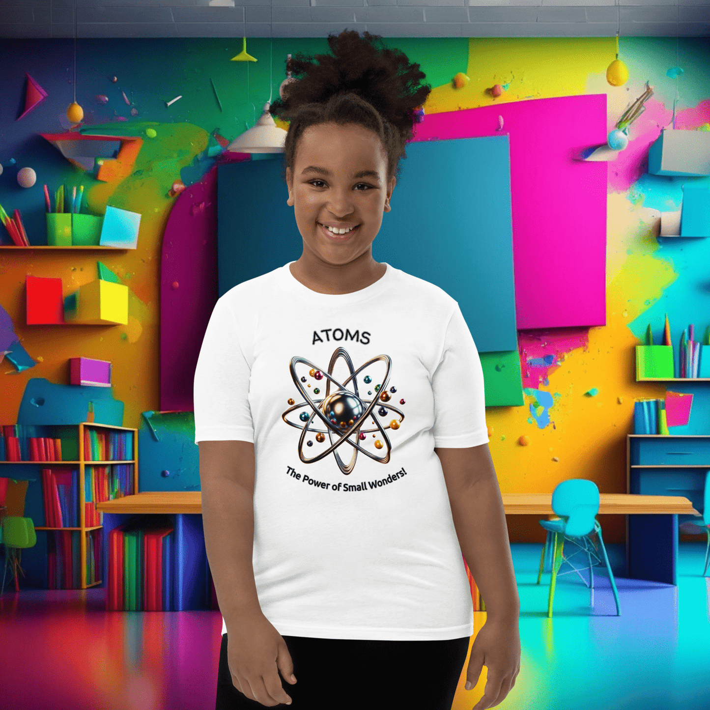 Youth 'Atoms: Power of Small Wonders' Short Sleeve Tee  (Unisex)