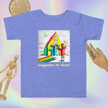 Imagination At Work! Educational Toddler Short Sleeve Tee - Spark Creativity!  (Unisex)