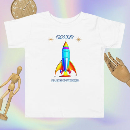 Rocket-Powered Curiosity: Educational Toddler Tee!  (Unisex)